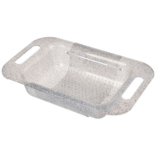 Дуршлаг Homver Bergamo 221151321/02, гранит светло-серый