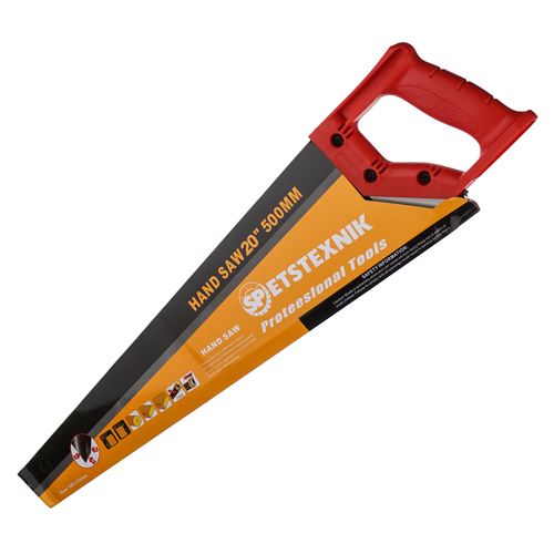 Ножовка по дереву 500мм, крупный зуб 5 TPI, пластиковая ручка, 1/60