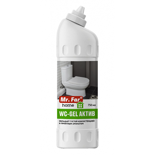 Средство для унитаза Mr. Far WC-GEL 0,75кг ПНД, 4/8