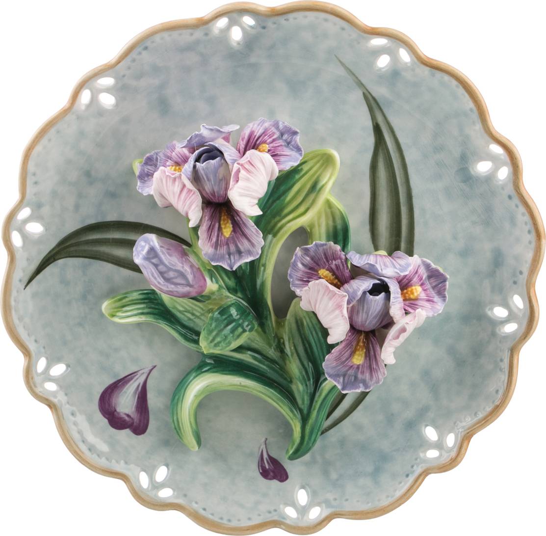ТАРЕЛКА ДЕКОРАТИВНАЯ LEFARD, ИРИСЫ, 20, 5*4, 5 СМ, КОР=24ШТ.