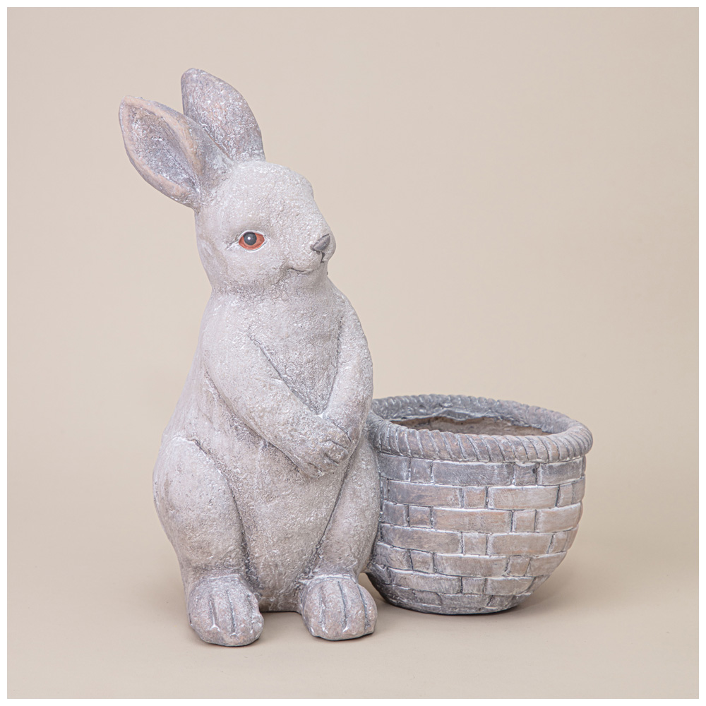 Кашпо декоративное, КРОЛИК, 19*16, 3*32, 2 см