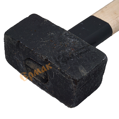 Кувалда 3кг литая с деревянной ручкой, 1/1
