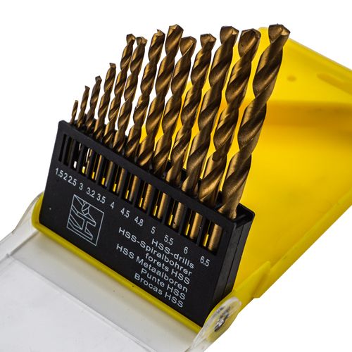 Набор сверл по металлу цилиндрический хвостовик （1. 5--6. 5mm） 13 шт Барракуда пластиковый кейс, 1/100