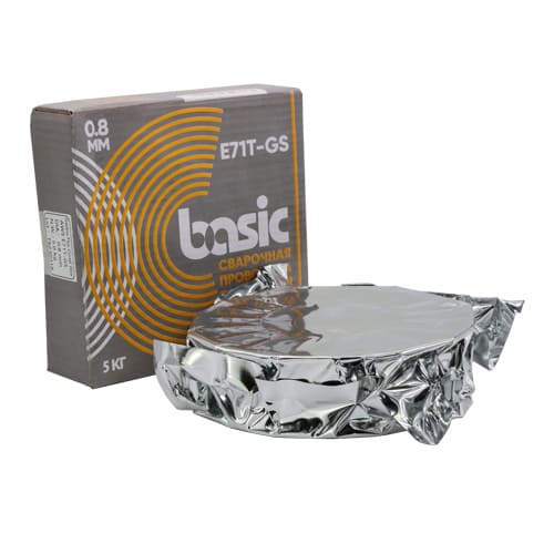 Проволока сварочная порошковая Basic E71T-GS, 0,8мм (упак.5 кг) START