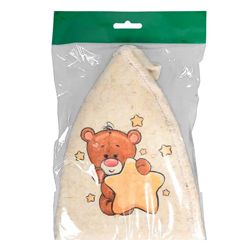 Шапка для бани детская Мишка HOT POT, войлок, 1/20