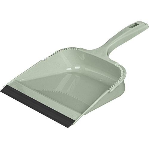 Комплект щетка-сметка Homver Greenland 221224618/04, с квадратным совком с кромкой, зеленый флэк