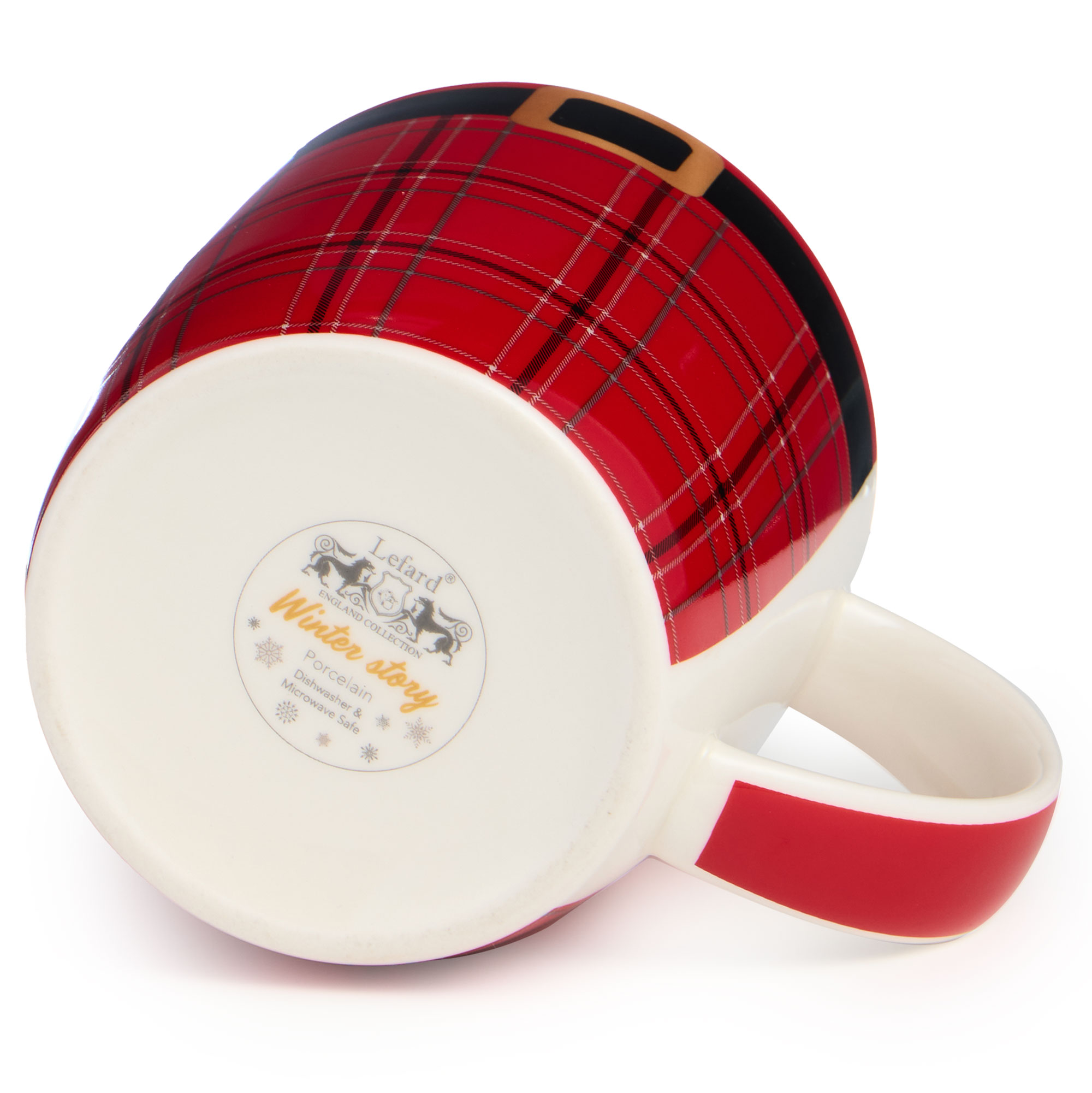 НАБОР ПОСУДЫ LEFARD, САНТА, 2 ПР., КРУЖКА 355 МЛ, САЛАТНИК 12, 5 СМ