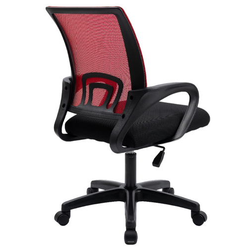 Кресло офисное, компьютерное TRON А1 сетка Standard, 47х48х46 см, красный-чёрный