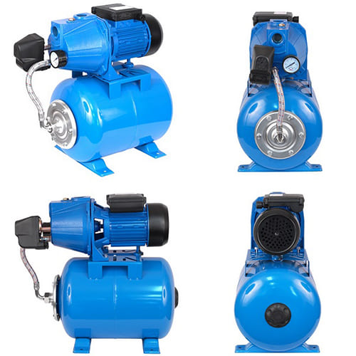 Насосная станция, автомат, ATJET-100/АПЦН-55-45 JEMIX 750 Вт, макс. напор 45 м, произв. 55 л/мин. , макс. глуб. всасывания 8 м, крыльчатка из PPO