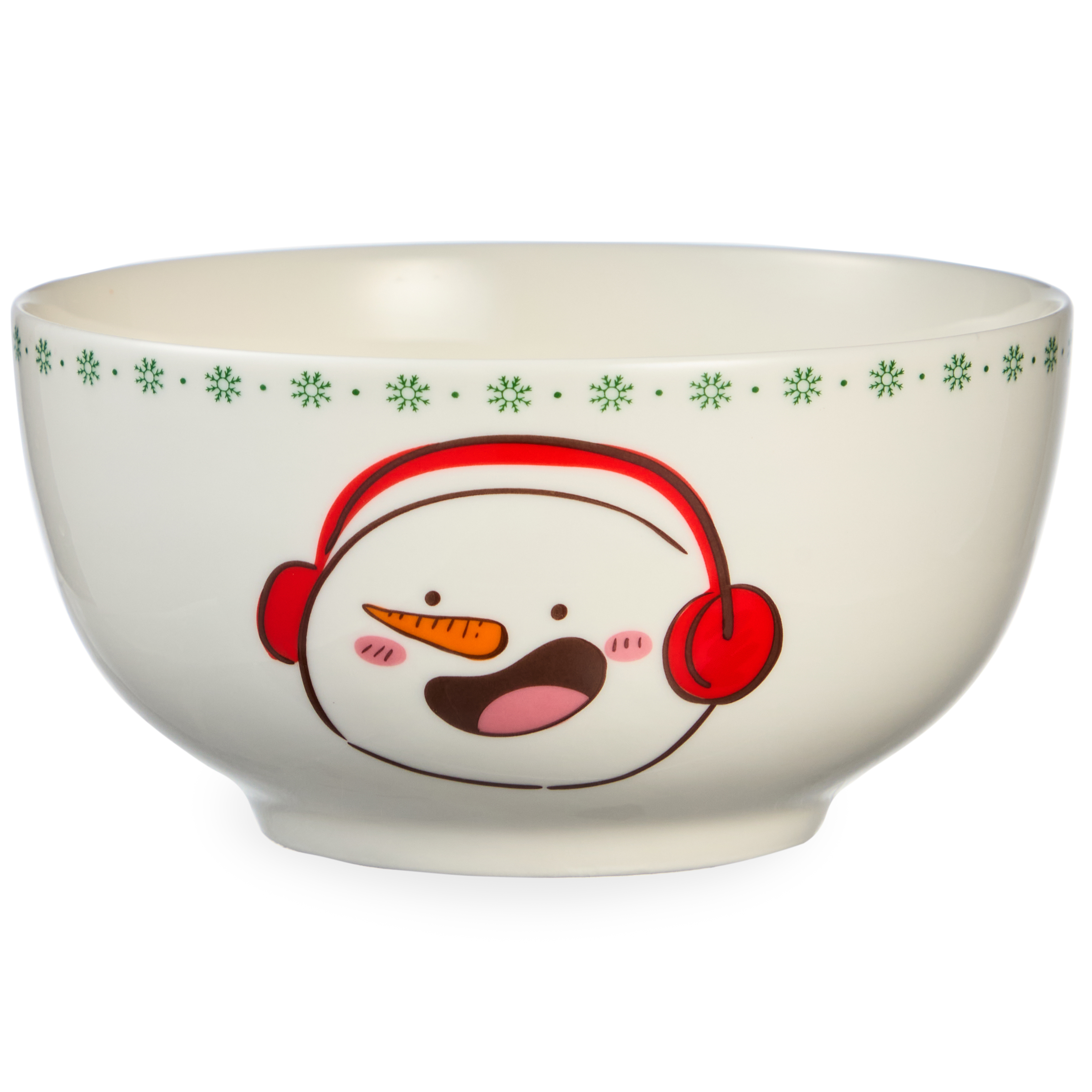 НАБОР ПОСУДЫ LEFARD, СНЕГОВИК, 2 ПР., КРУЖКА 360МЛ, САЛАТНИК 500МЛ