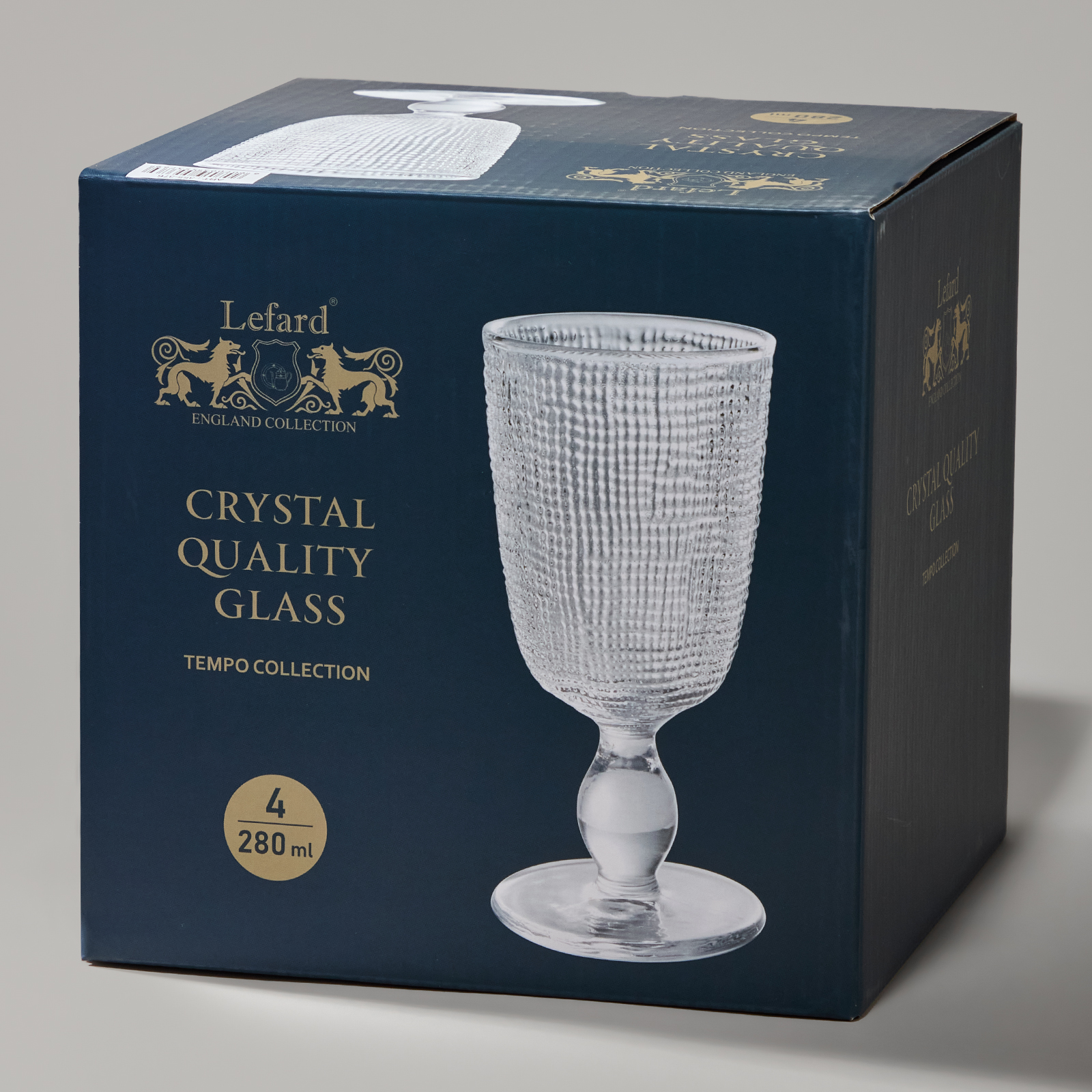 НАБОР БОКАЛОВ, TEMPO, 4 ШТ./280 МЛ