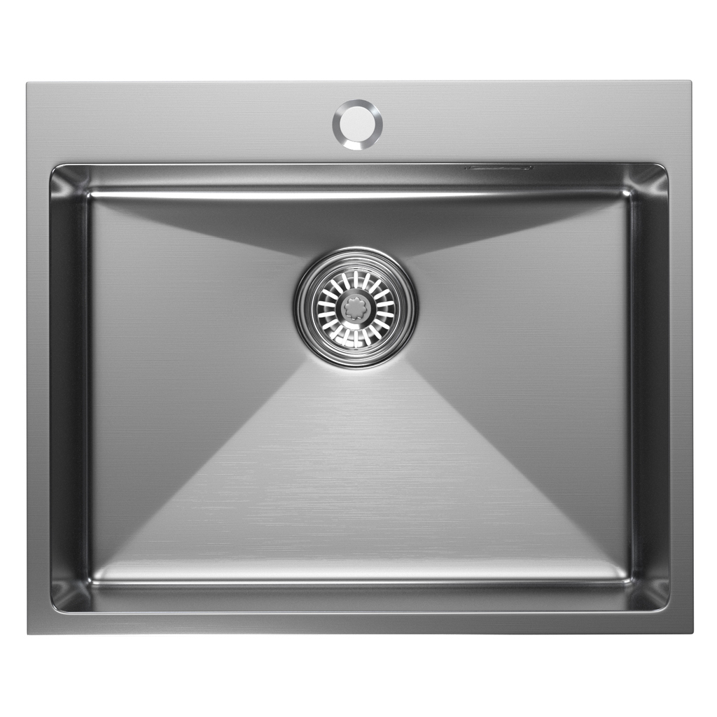 Мойка настол.монтаж 60х50, 3, 0 вып 3 1/2 MIXLINE PRO 22см с сифоном, сатин