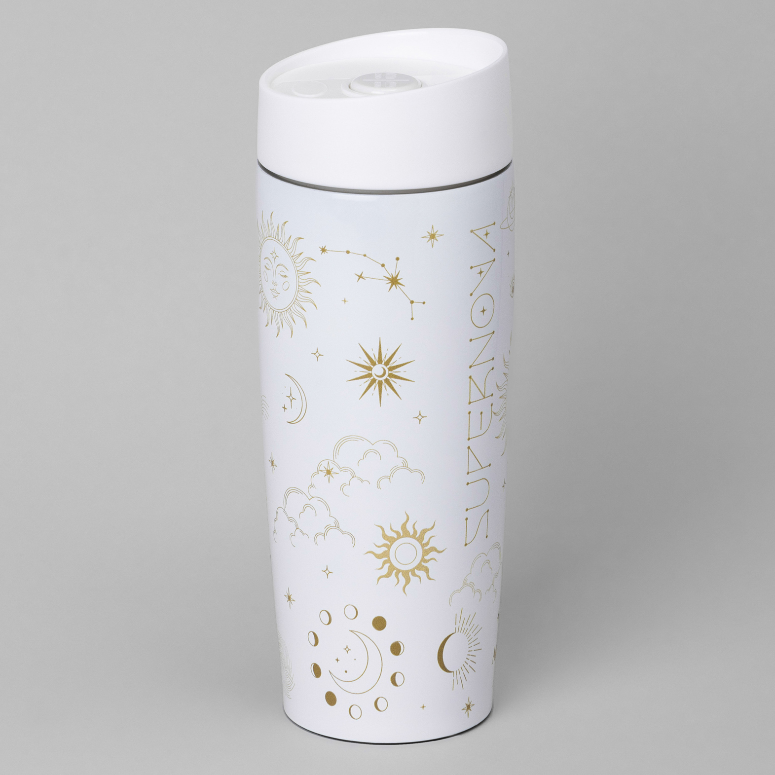 ТЕРМОКРУЖКА AGNESS, SUPERNOVA WHITE, 360МЛ