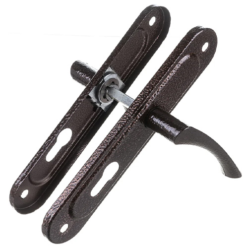 Ручка дверная на планке РФ1-55. 17, медь, 1/20