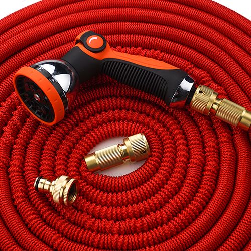 Шланг полив. ЧУДО-Шланг 15м усиленный, прорезиненный пистолет, латуннй фитинг и адаптер, 1/1