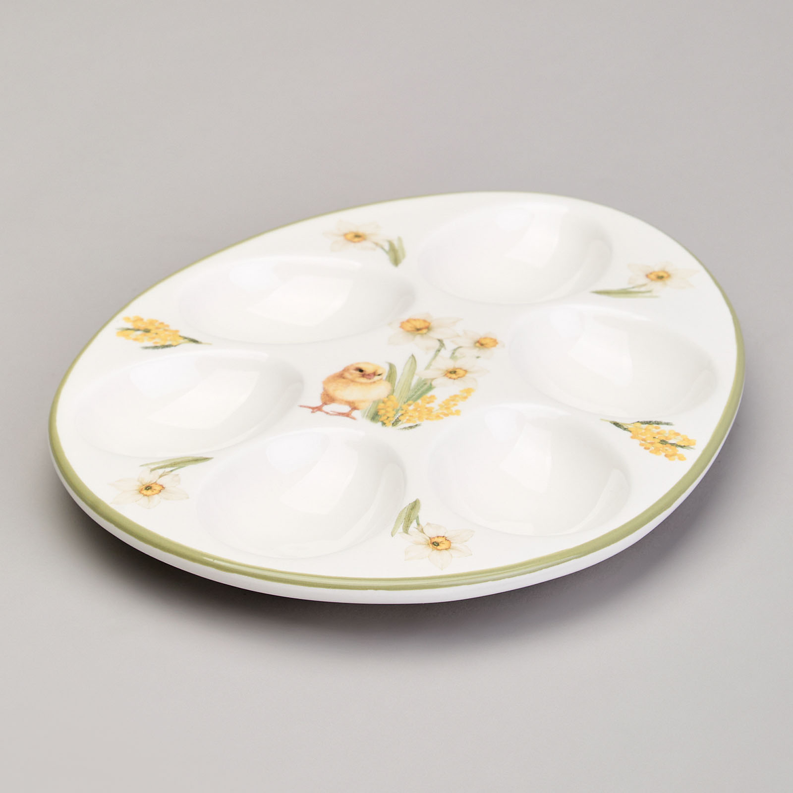 БЛЮДО ДЛЯ 6 ЯИЦ AGNESS, SUNDAY, 20, 5*16*2, 5 СМ, КОР=36ШТ.