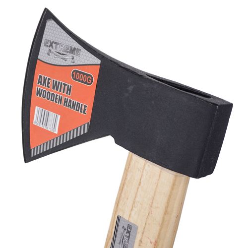 Топор 1000гр с деревянной ручкой, 1/24