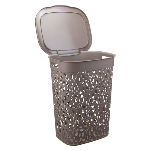 Корзина для белья 55 л IDEA ФЛОРА М 2621, французский серый