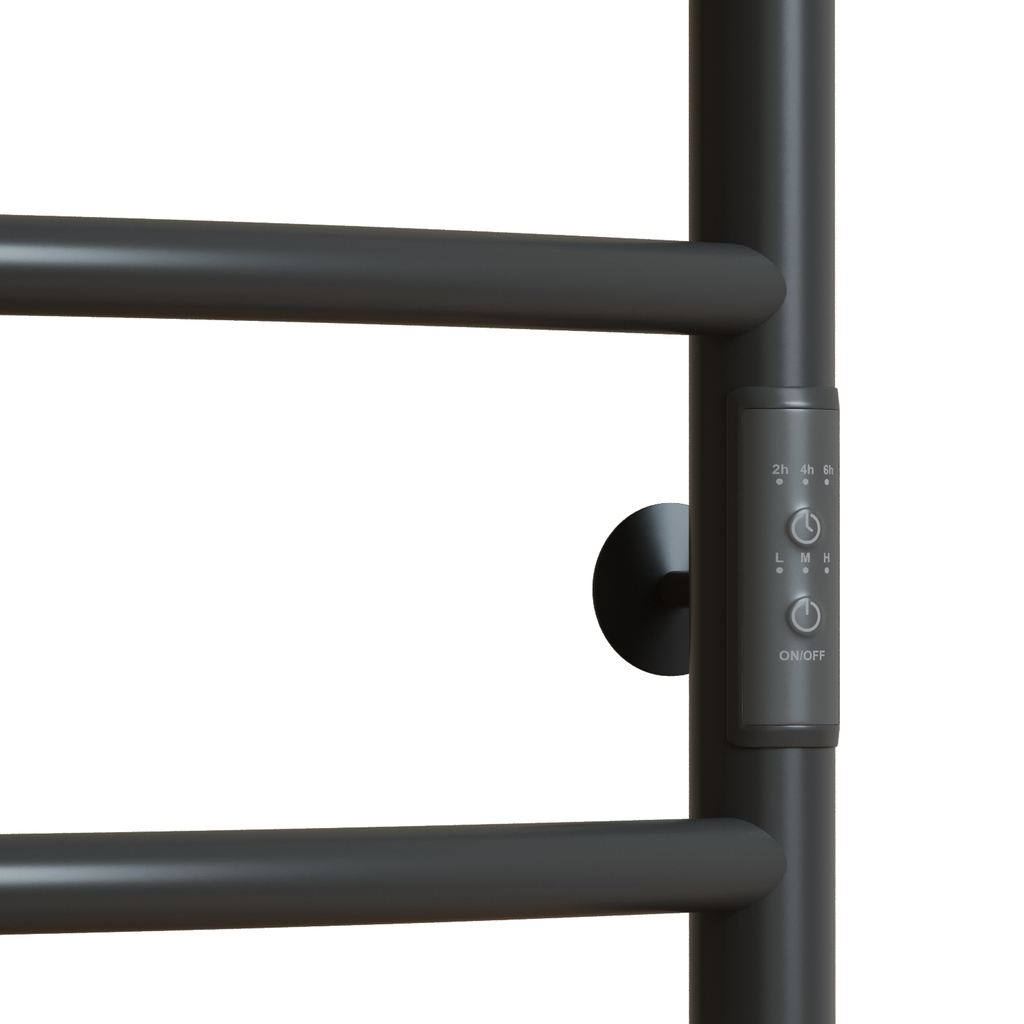 Полотенцесушитель MIXLINE CAPELLA 80х50, таймер, 336Вт, 5 перекладин + ПОЛКА электрический ГРАФИТ