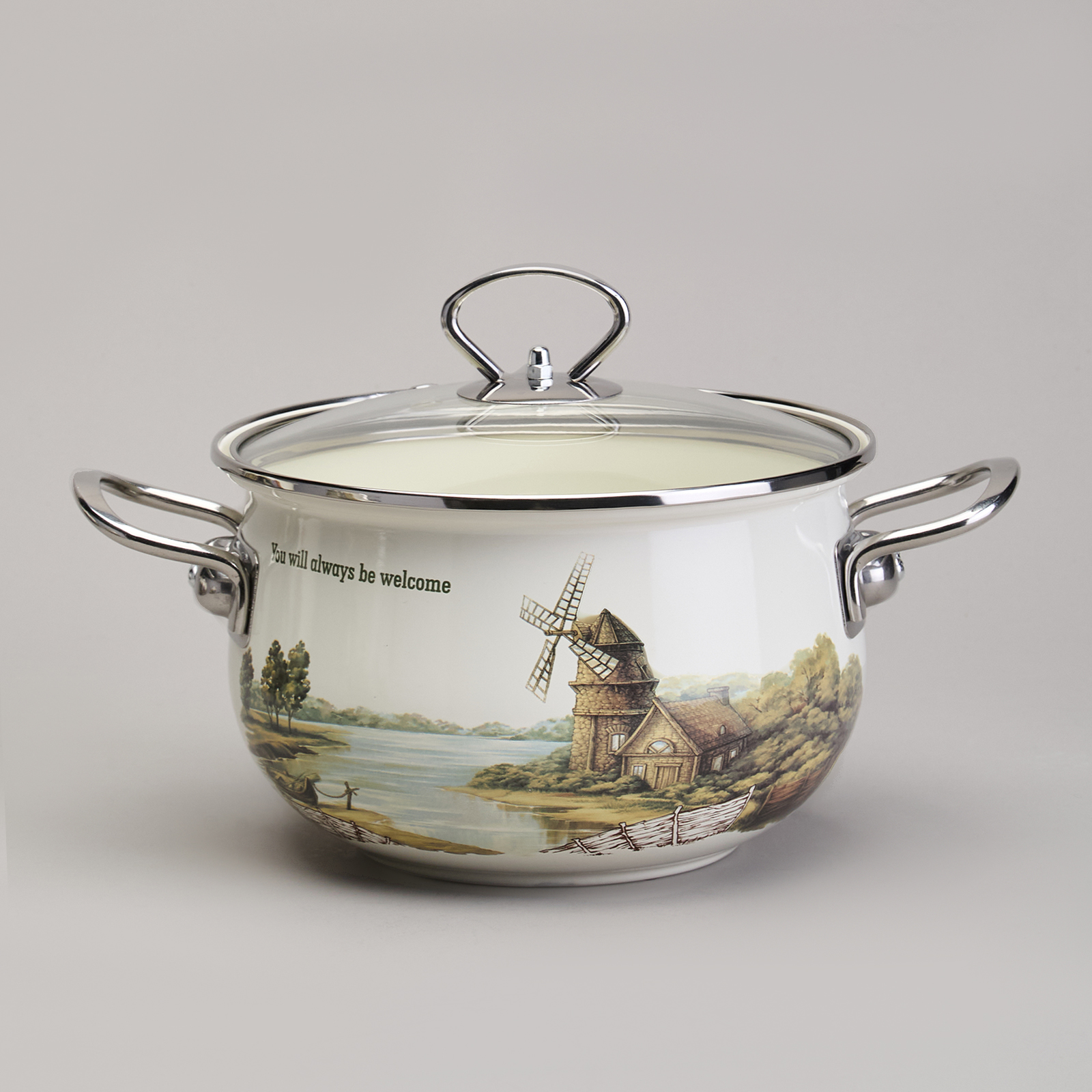 НАБОР КАСТРЮЛЬ ЭМАЛИРОВАННЫЙ, СЕРИЯ, FAMILY HOUSE, 6ПР. 2, 0/2, 8/3, 8Л ДИА.18/20/22СМ