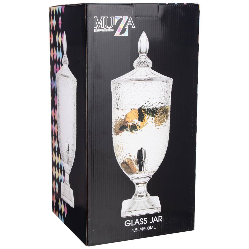 ДИСПЕНСЕР ДЛЯ НАПИТКОВ, ЛИМОНАДНИЦА MUZA, 4, 5 Л / 19, 5*19, 5*52 СМ, КОР=2ШТ.