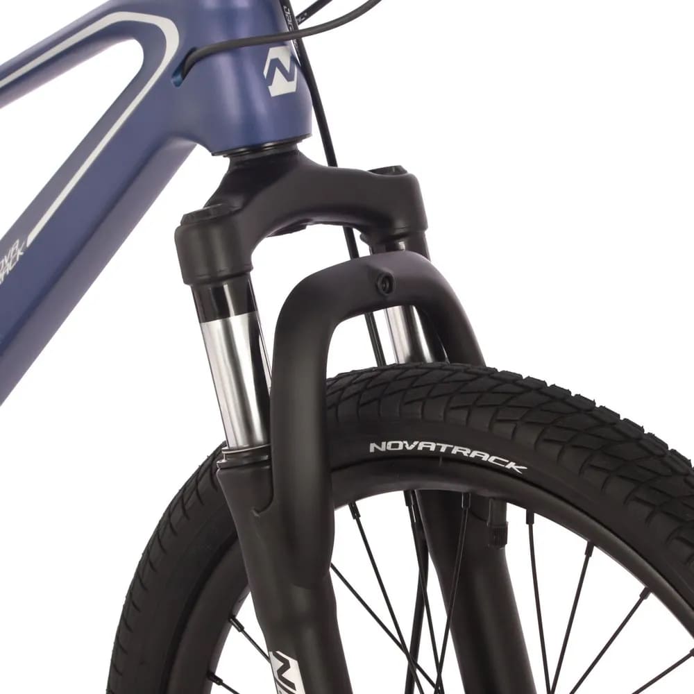 Велосипед NOVATRACK 20, TIGER PRO, магнезиевая.рама, голубой, 6-скор, TY21/TS38, диск.тор.STG