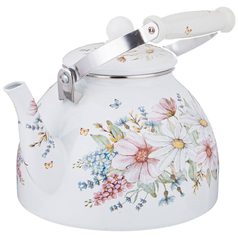 ЧАЙНИК AGNESS ЭМАЛИРОВАННЫЙ СЕРИЯ, ДВОРЦОВЫЙ ПАРК, 4 Л