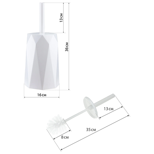 Комплект для туалета IDEA ПРИЗМА М 5024, белый