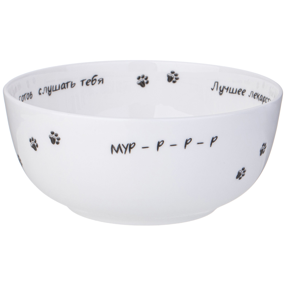 САЛАТНИК-ТАРЕЛКА СУПОВАЯ LEFARD "БЕРИ КОТА" 750 МЛ 15,5*6,5 СМ (КОР=36ШТ.)