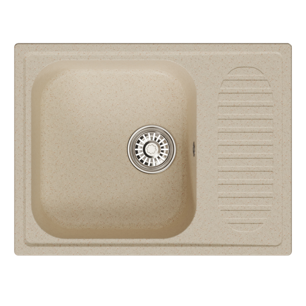 Мойка ML-GM18 с крылом, бежевая, 328, 640*490*190мм NEW