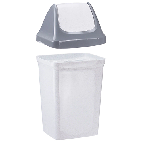 Контейнер для мусора 9 л IDEA СВИНГ М 2461, мраморный