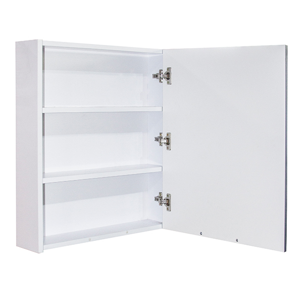 Зеркальный шкаф, Байкал-60, без подсветки, без полок, ПВХ