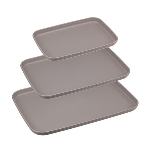 Поднос пластм набор из 3х штук французский серый, 1/12