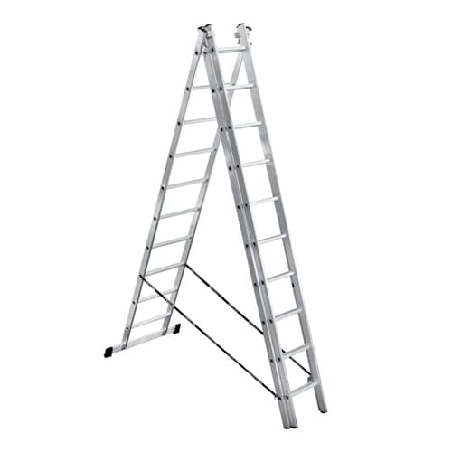 Лестница алюм. трехсекц. 3х10 ступ. выс. 2,85/5,05/7,25, вес 12,19кг, стен. проф. 1,1мм, 60х20мм UFUK Турция, 1/1