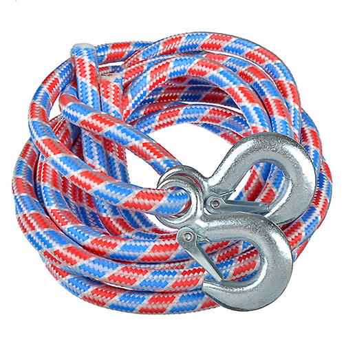 Трос буксировочный, авиационный капрон, 5т, в пакете с 2 крюками, 5 м. NEW GALAXY, 1/15