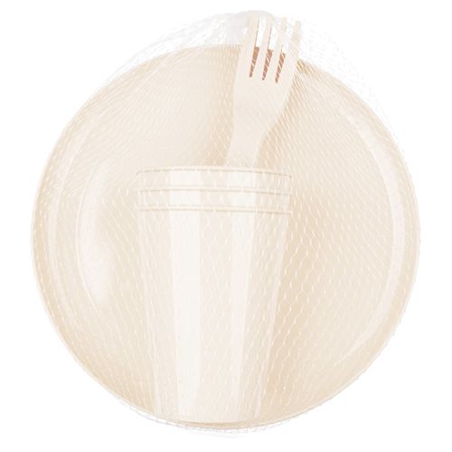 Набор посуды Homver  222129625/01, 9 предметов, светло-бежевый