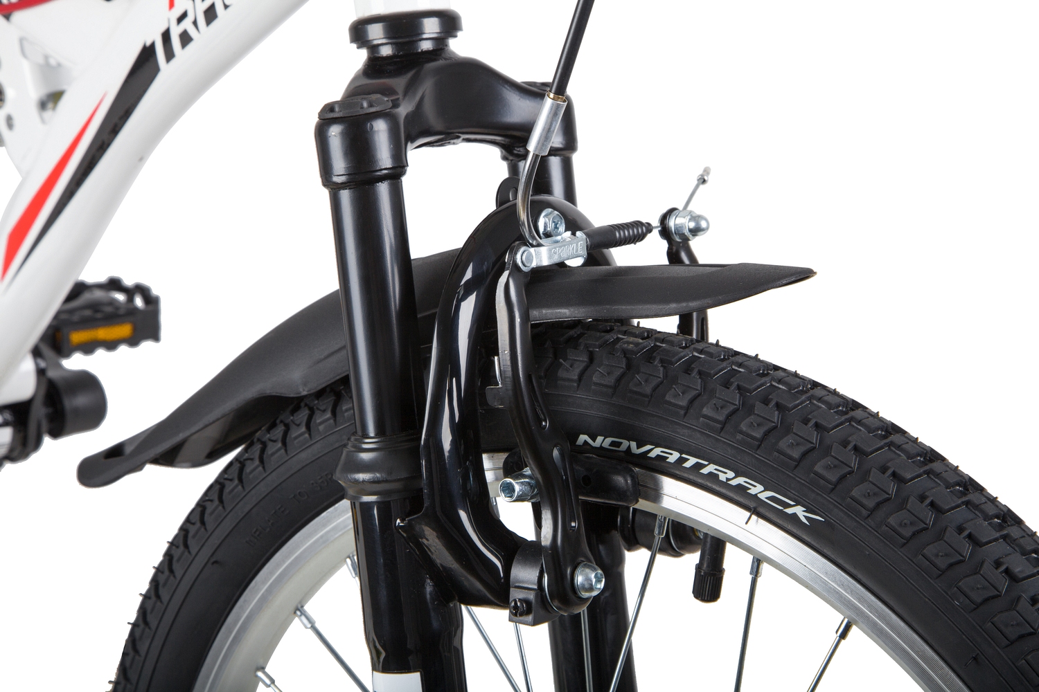 Велосипед NOVATRACK 20, DART, белый, сталь, 6 скор., TY21/RS35/SG-6SI, Shimano