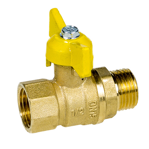 Кран шар ГАЗ 1/2 ГШ бабочка СТАНДАРТ ГАЛЛОП, 1/60