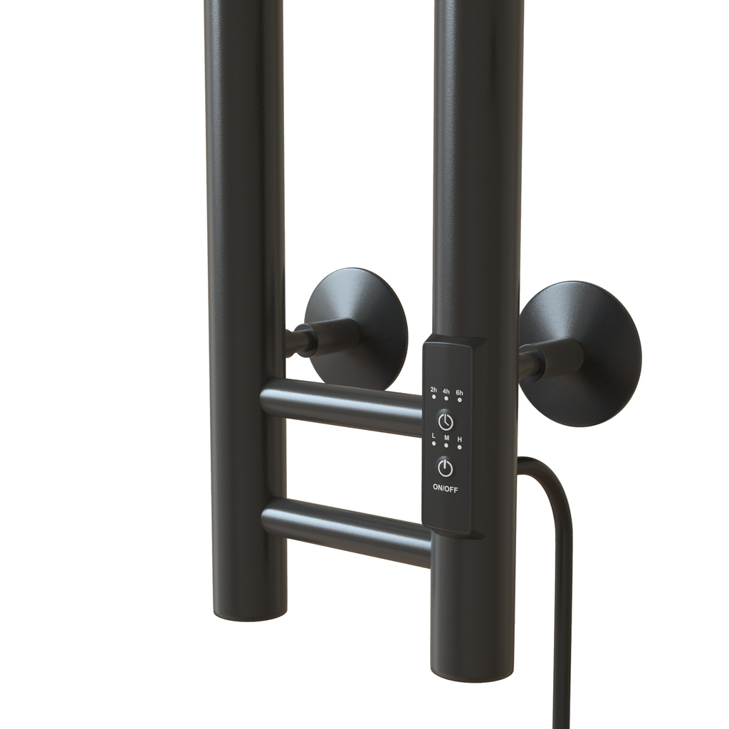 Полотенцесушитель MIXLINE MOON GRAPHITE 120/10, таймер, 103 Вт электрический ГРАФИТ