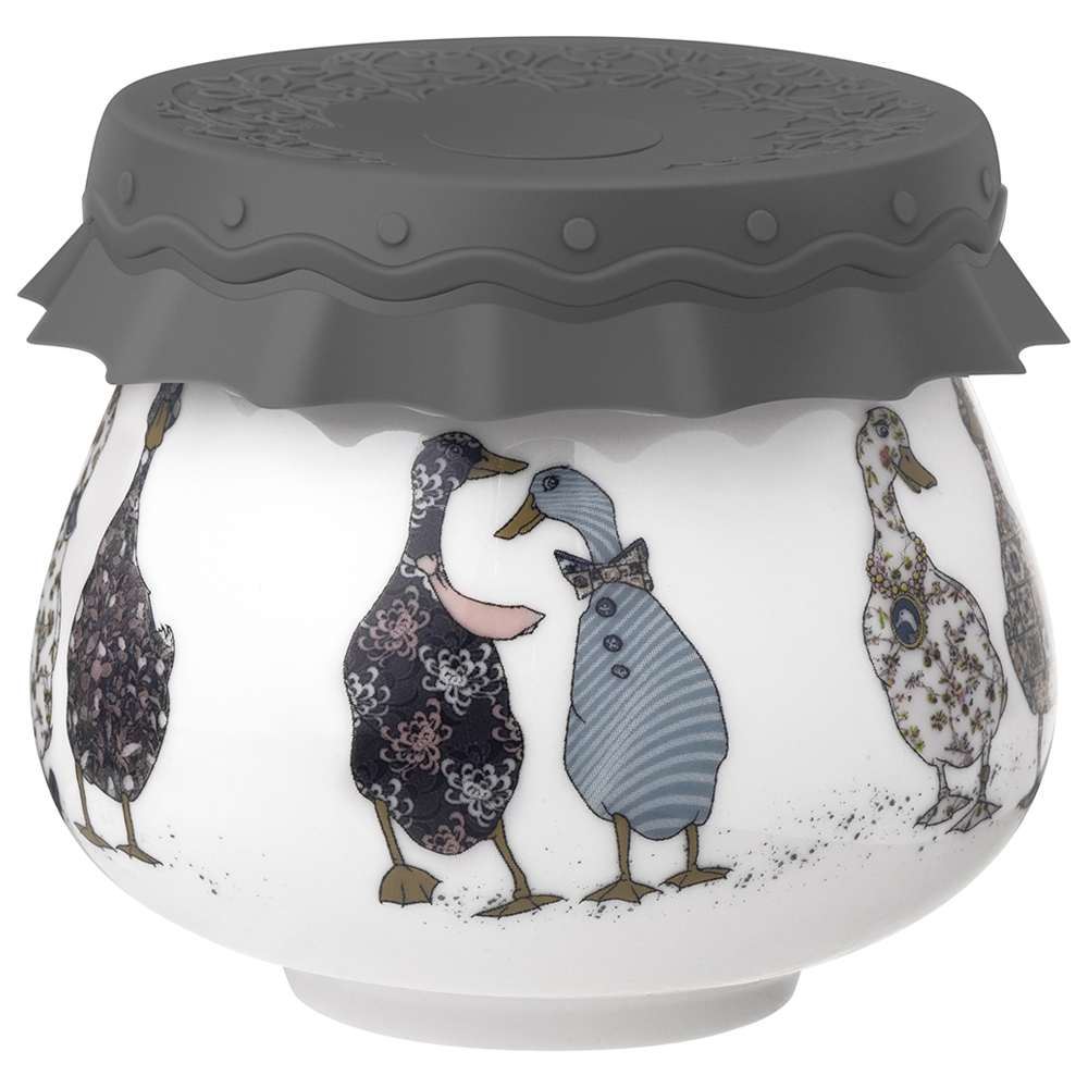 БАНКА LEFARD, FAMILY FARM, С СИЛИКОНОВОЙ КРЫШКОЙ 9*9*7, 5 CM 300 МЛ