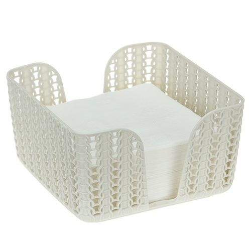 Салфетница IDEA ВЯЗАНИЕ М 1193, белый ротанг