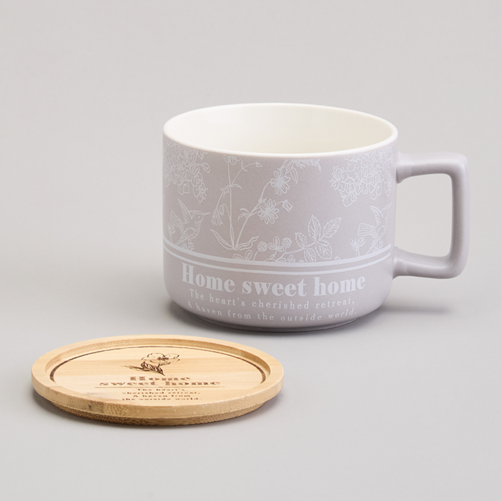 КРУЖКА LEFARD 400МЛ С БАМБУКОВОЙ КРЫШКОЙ, LOVING FAMILY, 9.6*8CM