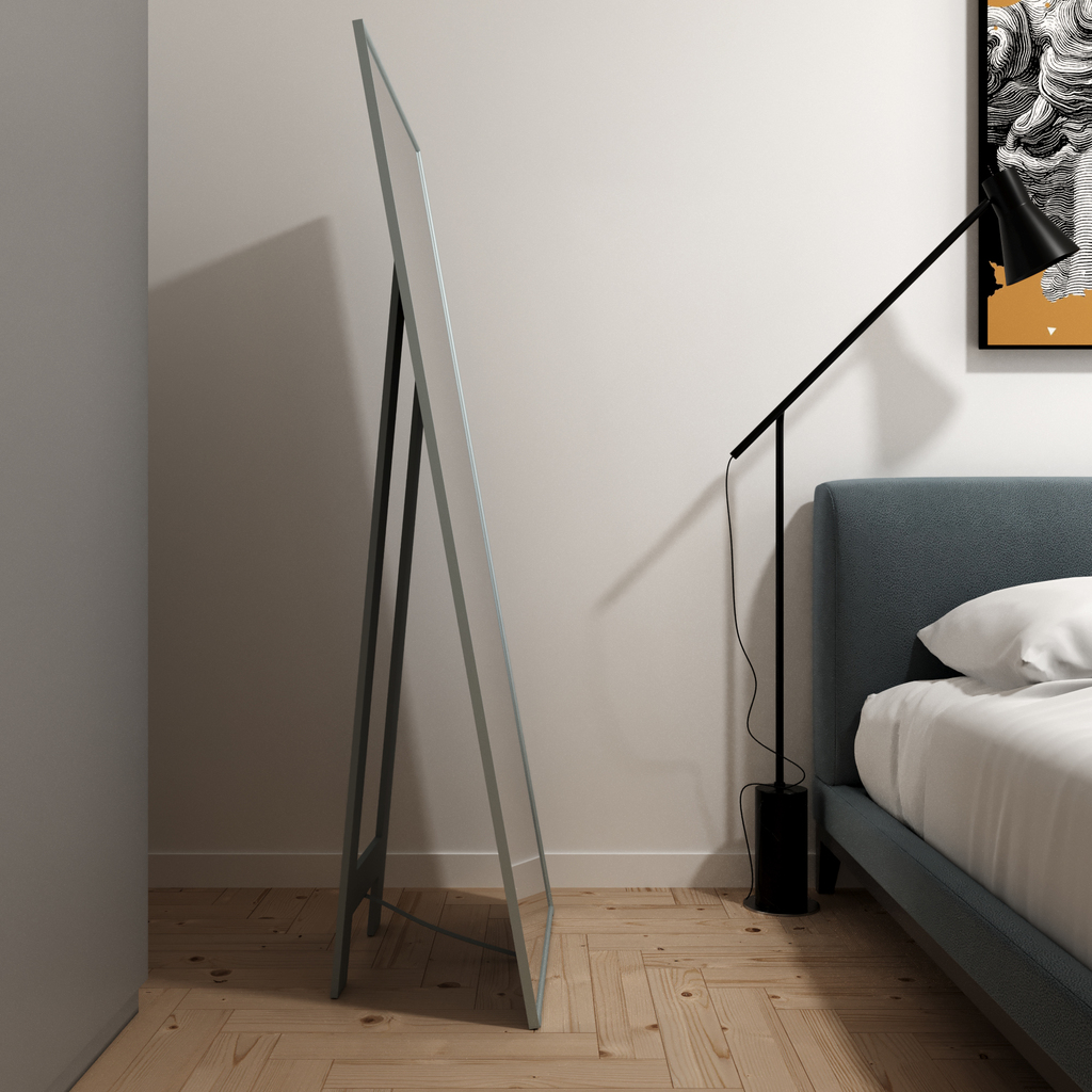 Зеркало MIXLINE, Графика, 600*1500, ШВ напольное, алюминиевый профиль НОВИНКА