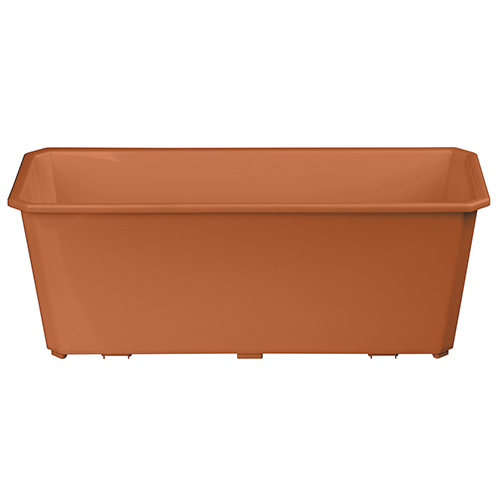 Ящик балконный Homver Basil 221600632/01, терракотовый, 40 см