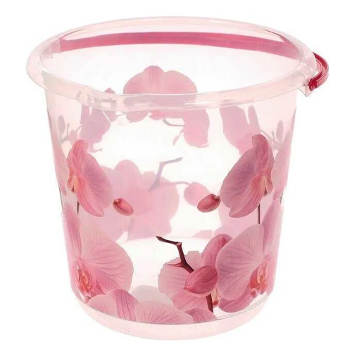 Ведро 5 л IDEA ДЕКО М 2425, орхидея
