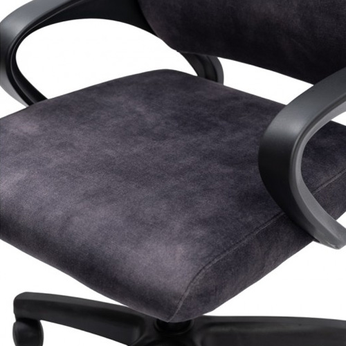 Кресло офисное, компьютерное TRON A2 велюр Standard, 47х48х46 см, темно-серый