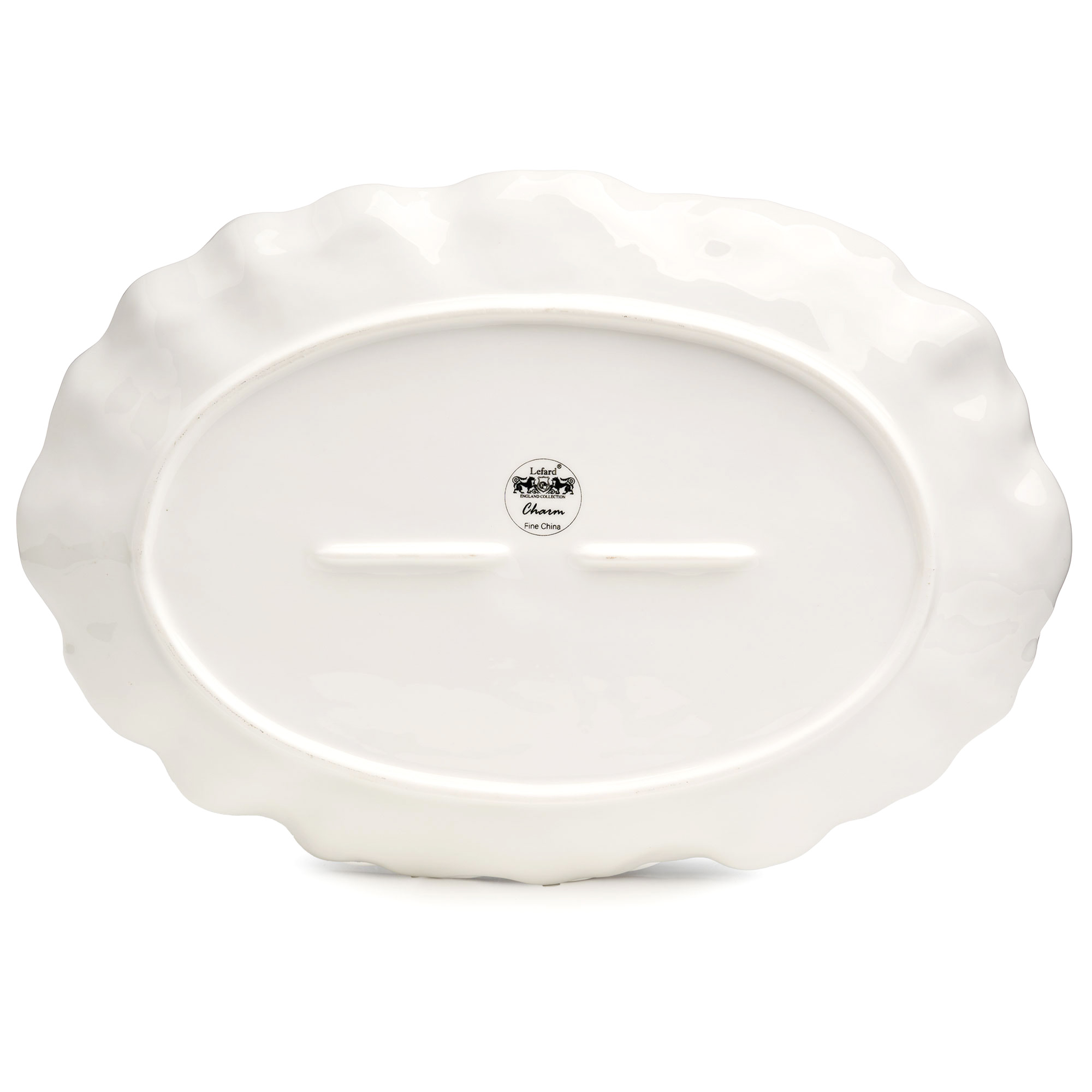 БЛЮДО ОВАЛЬНОЕ LEFARD, CHARM, 35, 5*24*3 СМ, С ЗОЛОТОЙ ЛИНИЕЙ