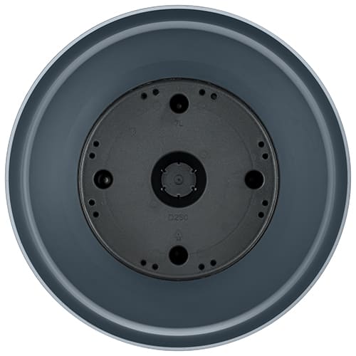 Горшок для цветов 7 л Homver Tarragon 221610535/01, 250 мм, со вставкой, серый