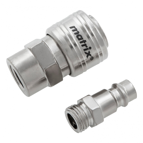 Набор переходников, быстросъемное соединение, резьбовое соед. , 2 шт. , внутр. диаметр 1/4// Matrix	, 1/250