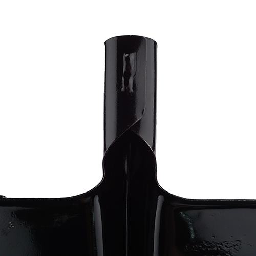 Лопата штыковая рельсовая сталь, прямоугольная К-33, черно-серая, 12/12